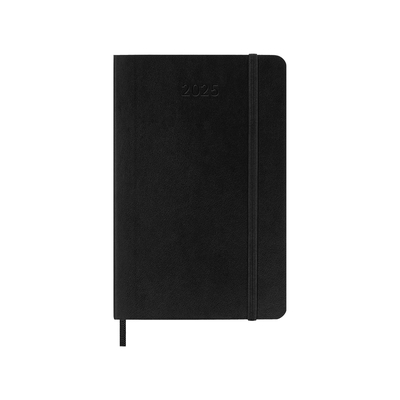 Moleskine dnevni planer 2025 meke korice 9x14cm crni