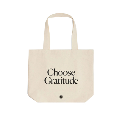 Intelligent change tote torba choose gratitude