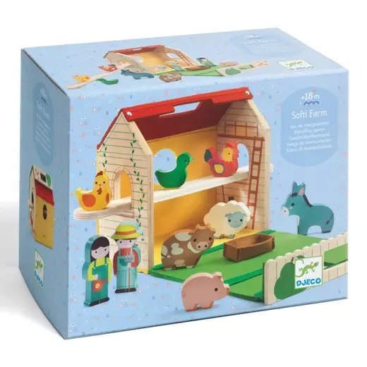 Djeco drvena igračka mini farma 4