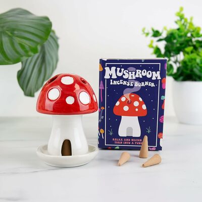 Gift republic držač + mirisni čunjići mushroom house 2