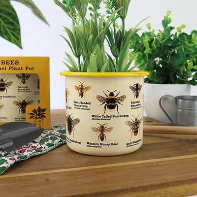 Gift republic emajlirana posuda za cvijeće ecologie bees 1