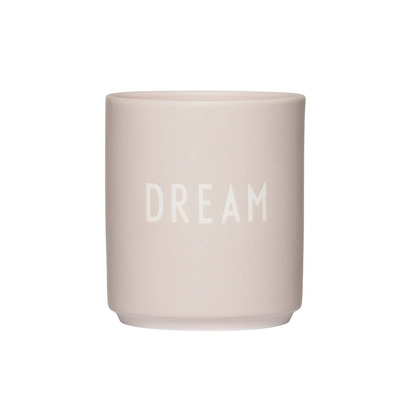 Design letters šalica dream pastel beige