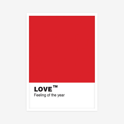 Poster love 30x40 cm