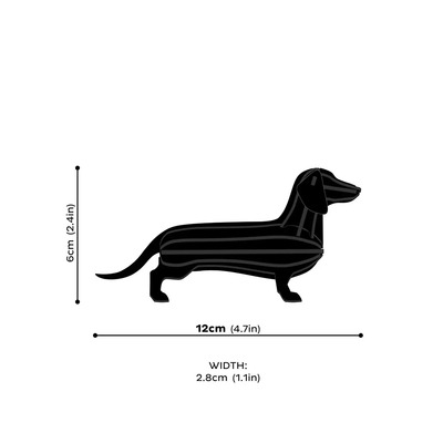 Lovi jazavčar smeđi 12cm 3