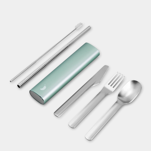 Chilly's set pribora za jelo lichen green 2