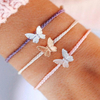 Pura vida narukvica rose gold charm butterfly vanilla 1