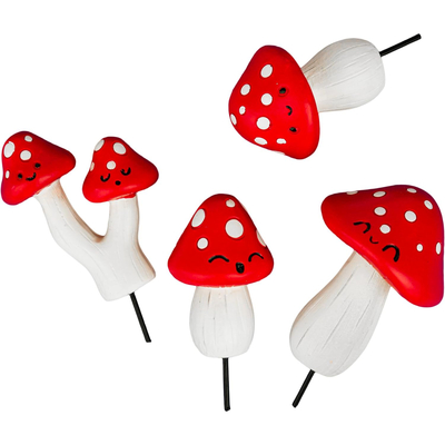 Gift republic vrtna dekoracija mushroom plant markers 1