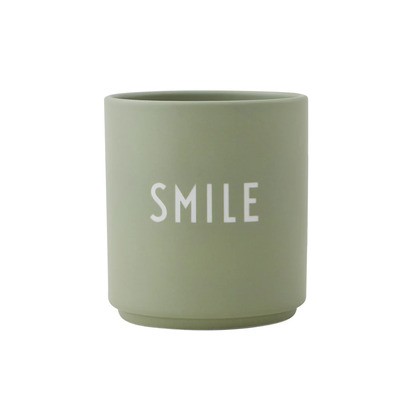 Design letters šalica smile green