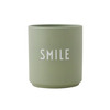 Design letters šalica smile green
