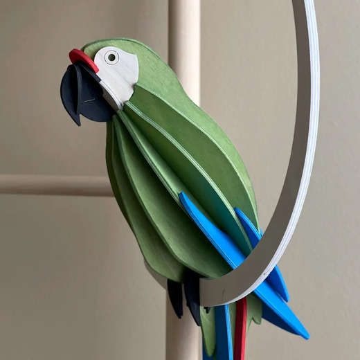 Lovi papiga zelena great green macaw 26 cm 1