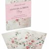 Flowers & birds peony wallet notecards