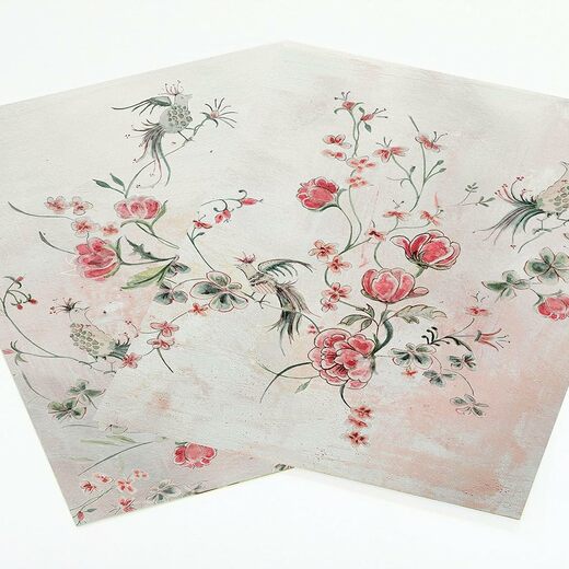 Flowers & birds peony wallet notecards2