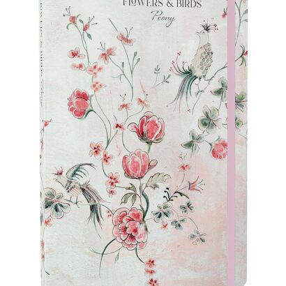 Bilježnica flowers & birds peony a5