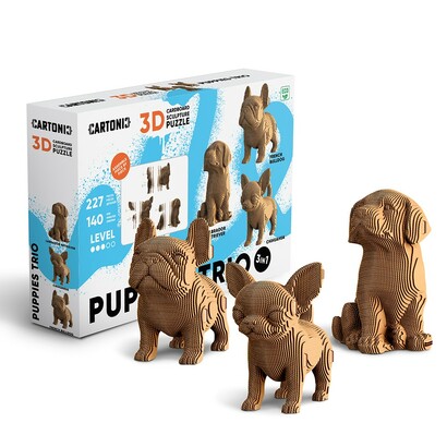 Cartonic 3d puzzle psići 3 kom