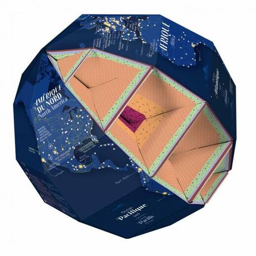 Poppik 3d globus s naljepnicama zemlja noću 1