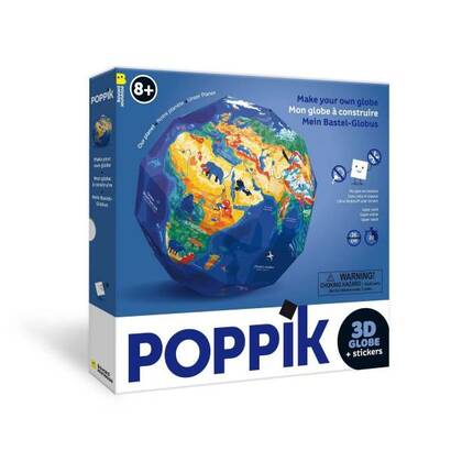 Poppik 3d globus s naljepnicama naš planet