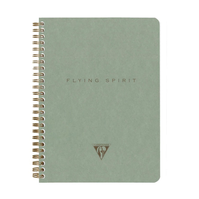 Clairefontaine flying spirit bilježnica a5 spiralni uvez zelena