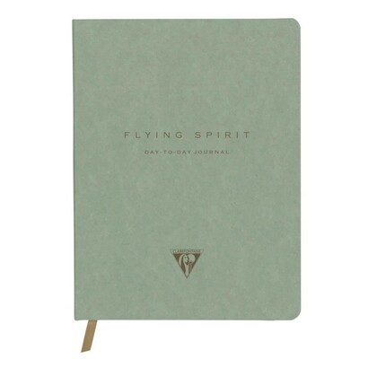 Clairefontaine flying spirit dnevnik day to day zeleni 19x25 cm