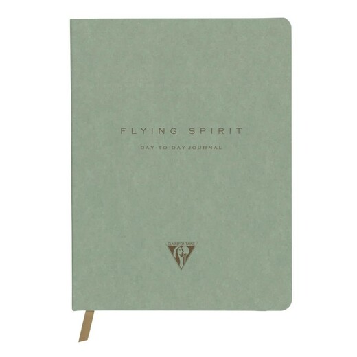 Clairefontaine flying spirit dnevnik day to day zeleni 19x25 cm