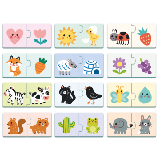 Djeco puzzle duo boje i oblici2