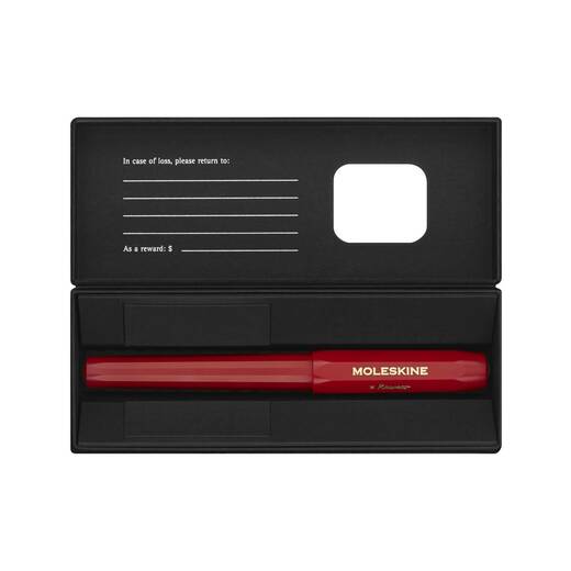 Moleskine kaweco kemijska rollerball crvena2