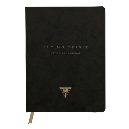 Clairefontaine flying spirit dnevnik day to day crni 19 x 25cm