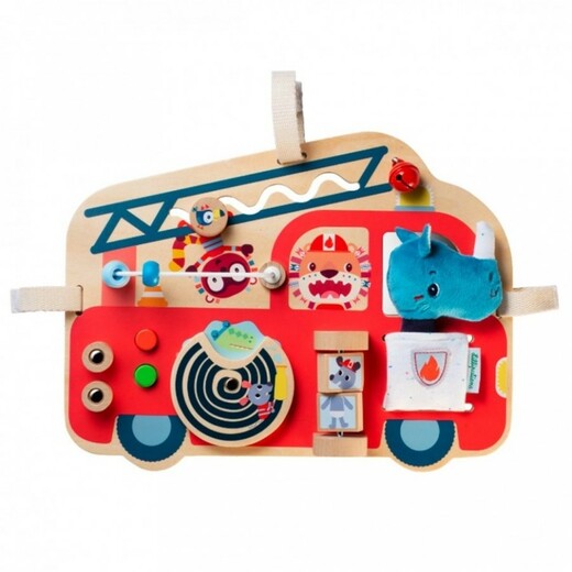 Lilliputiens activity panel firefighters vehicle