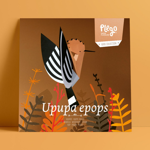 Plego 3d papirnata figura pupavac upupa epops 8
