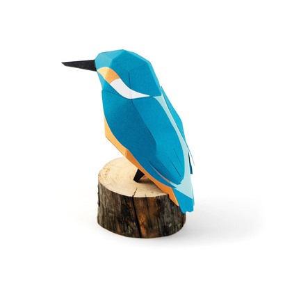 Plego 3d papirnata figura vodomar alcedo atthis