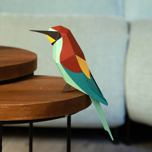Plego 3d papirnata figura pčelarica merops apiaster 6