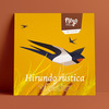 Plego 3d papirnata figura lastavica hirundo rustica 5