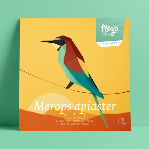 Plego 3d papirnata figura pčelarica merops apiaster 5