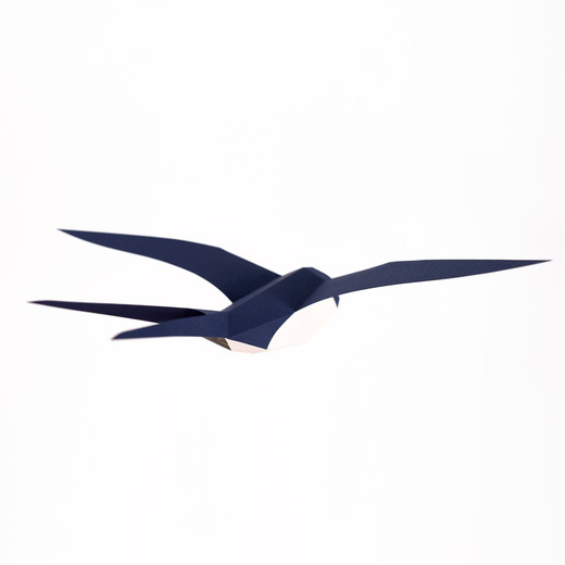Plego 3d papirnata figura lastavica hirundo rustica 3