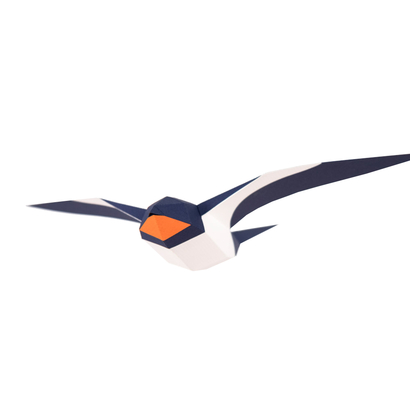 Plego 3d papirnata figura lastavica hirundo rustica 1