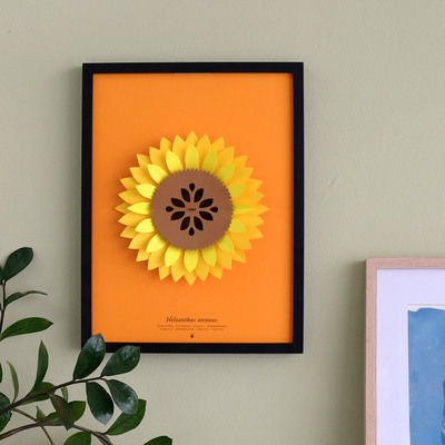 Plego 3d pop up suncokret helianthus annuus 4