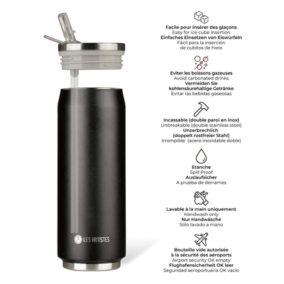 Les artistes termos limenka inox black 500 ml 2