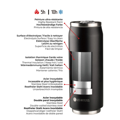 Les artistes termos limenka inox chupa kiss 500 ml 1