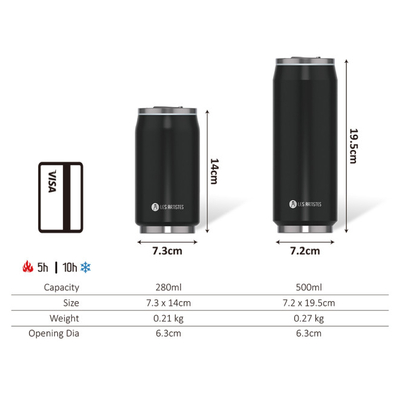 Les artistes termos limenka inox black 500 ml 3