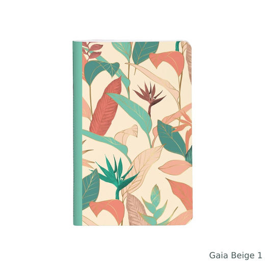Clairefontaine gaia beige bilježnica 7,5x12cm