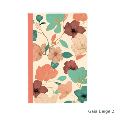 Clairefontaine gaia beige bilježnica 11x17cm 1