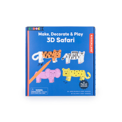 Kikkerland igra make decorate & play safari