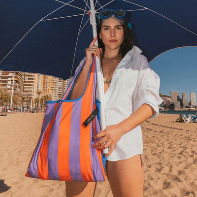 Notabag tote torba royal stripes 4