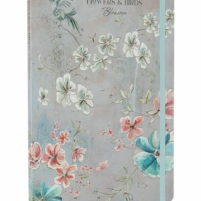 Bilježnica flowers & birds blossom a5