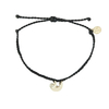 Pura vida narukvica gold charm sloth black