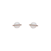 Pura vida naušnice rose gold opal saturn white