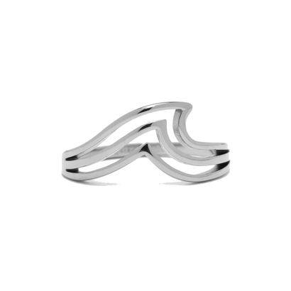 Pura vida prsten silver surfrider triple wave vel.7