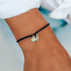 Pura vida narukvica gold charm sloth black 1