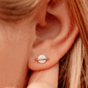 Pura vida naušnice rose gold opal saturn white 1