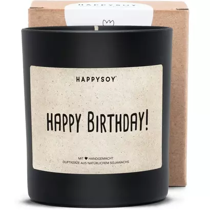 Happysoy mirisna svijeća zelena happy birthday!