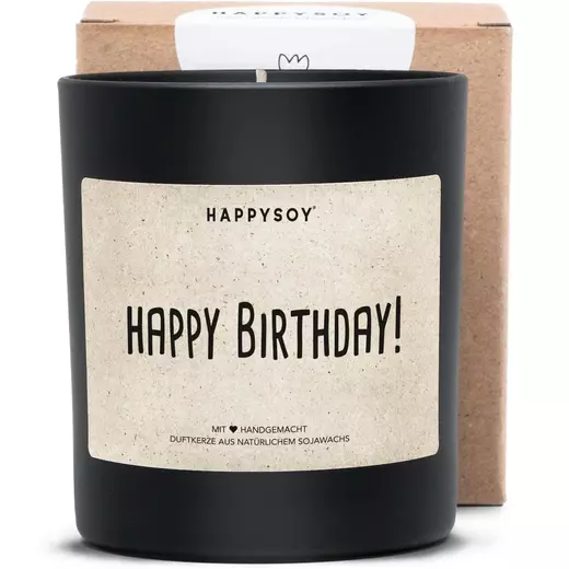 Happysoy mirisna svijeća zelena happy birthday!